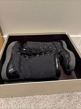 Coach Black Snow Boots